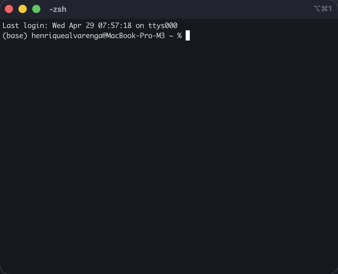 Janela do iTerm2 no macOS mostrando interface com tema customizado.