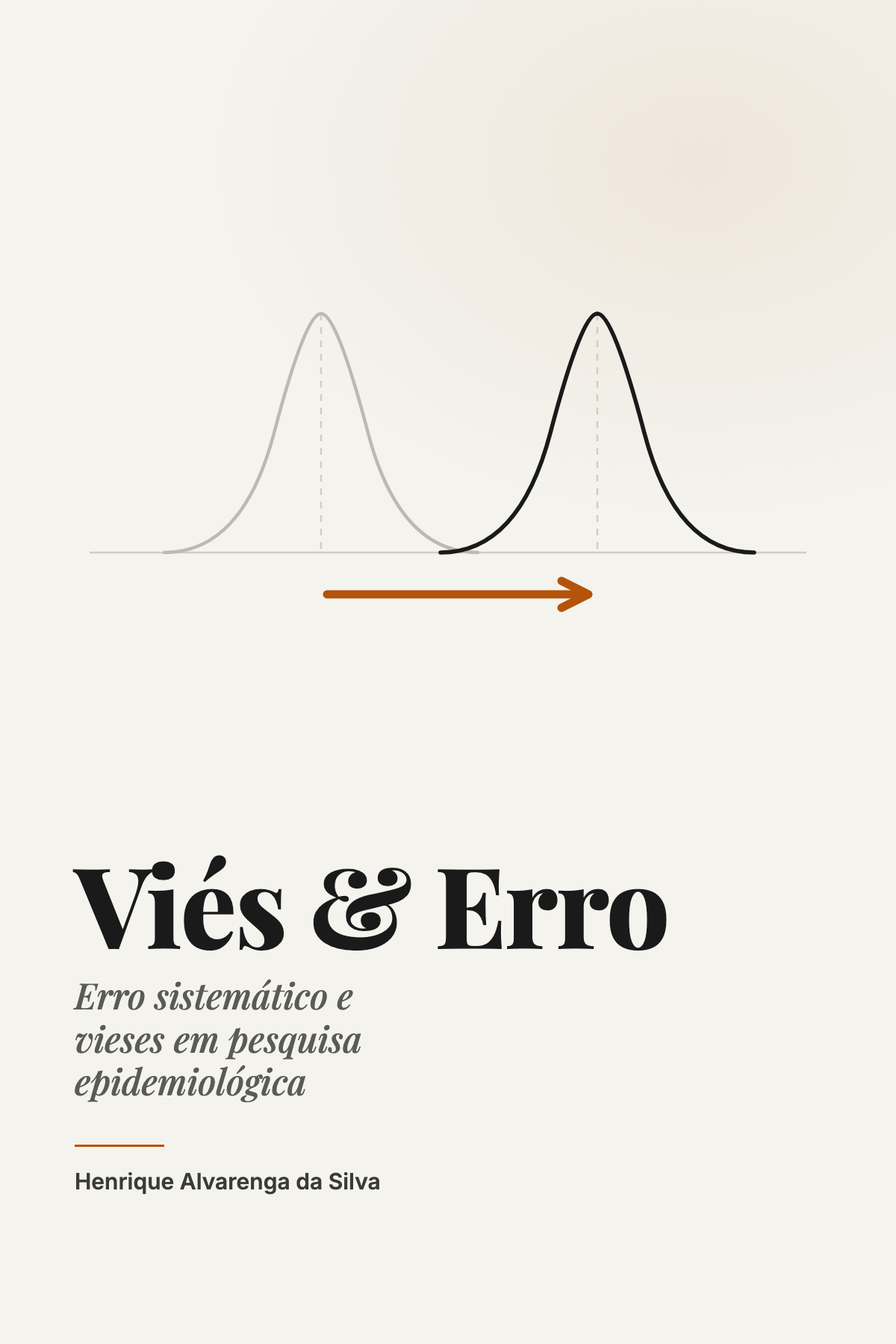 Capa do livro Viés & Erro: a distribuição verdadeira deslocada para a enviesada